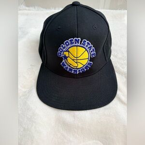 Golden State Warriors Mitchell And Ness Snapback Hat Cap 90’s Retro Run TMC Logo